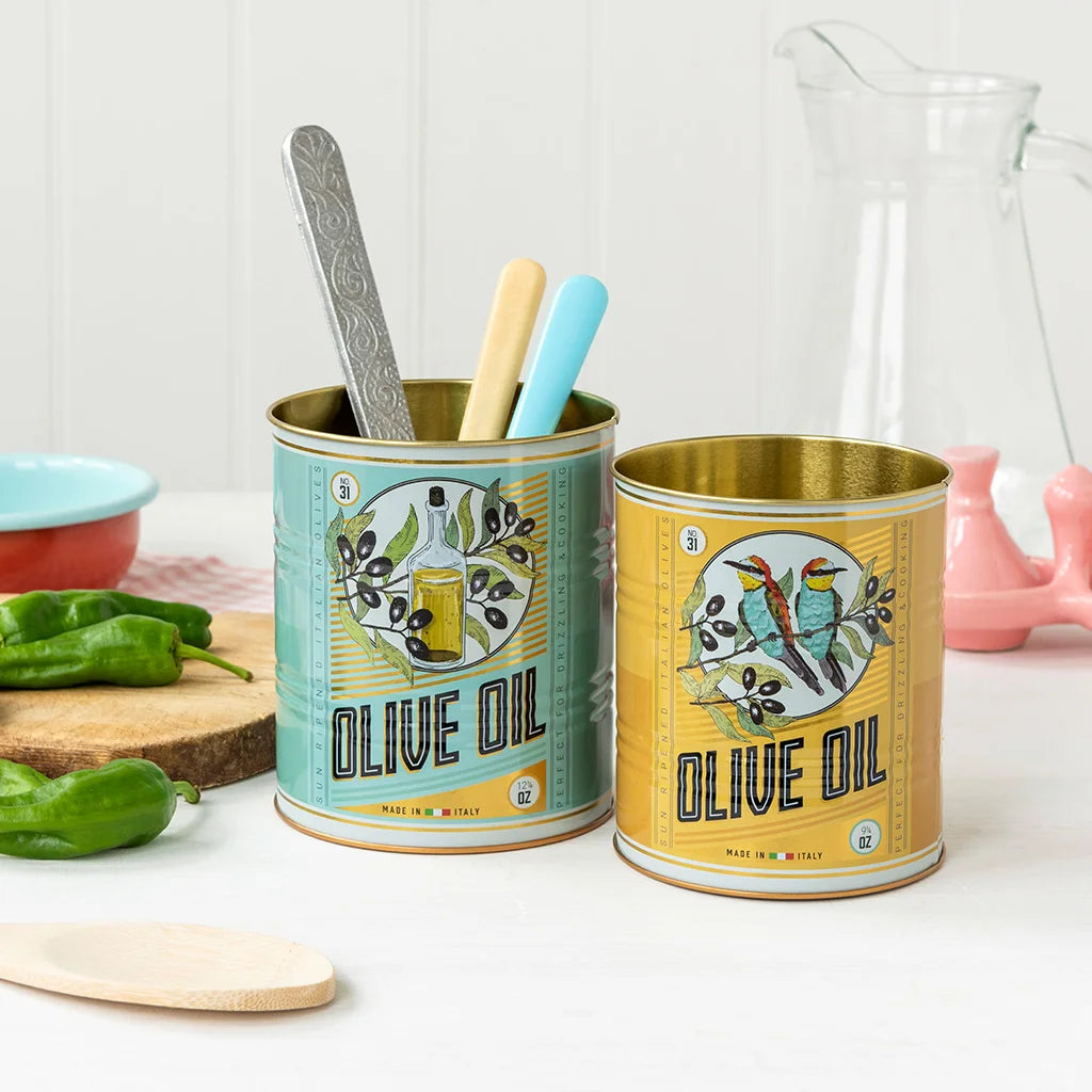Rex London Voorraad Blikken Set van 2 Olive Oil