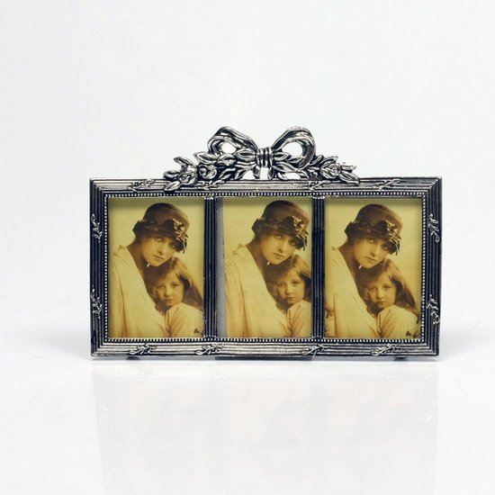 AL - Antieke 3luik fotolijst voor foto formaat 4 x 5 cm