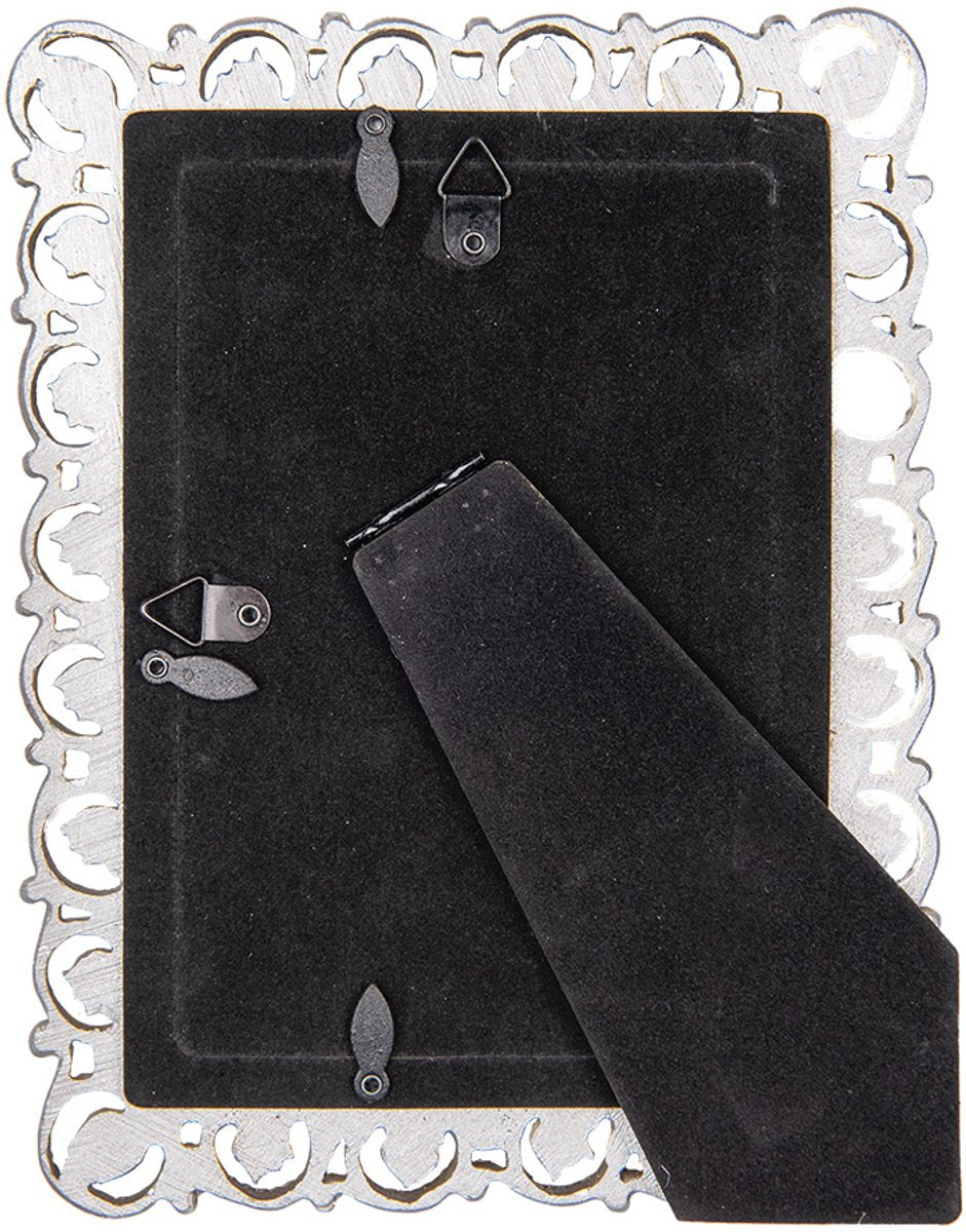 Clayre & Eef Fotolijst 10x15 cm Zilverkleurig Kunststof Glas