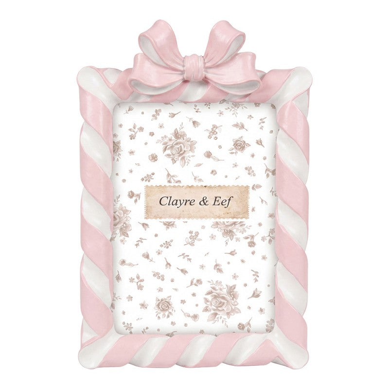 Clayre & Eef Fotolijst zuurstok Roze 13x18