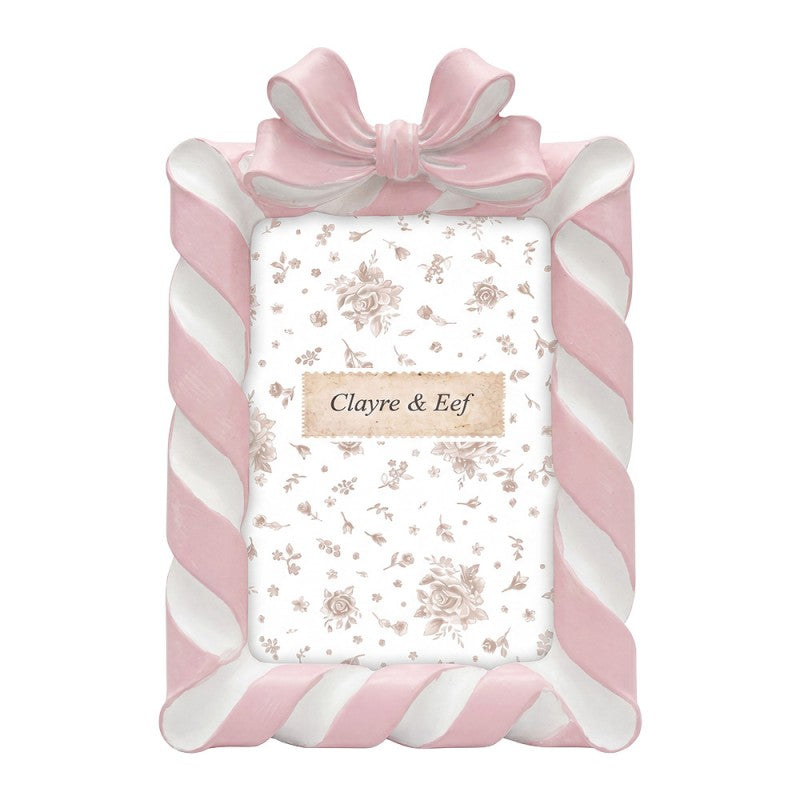Clayre & Eef Fotolijst suikerspin Roze met strik 10x15
