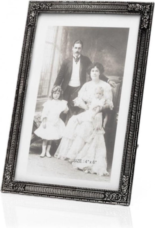 Lescadres Classic - Fotolijst - Hoek Bloem - Antiek Zilver - 9 x 13