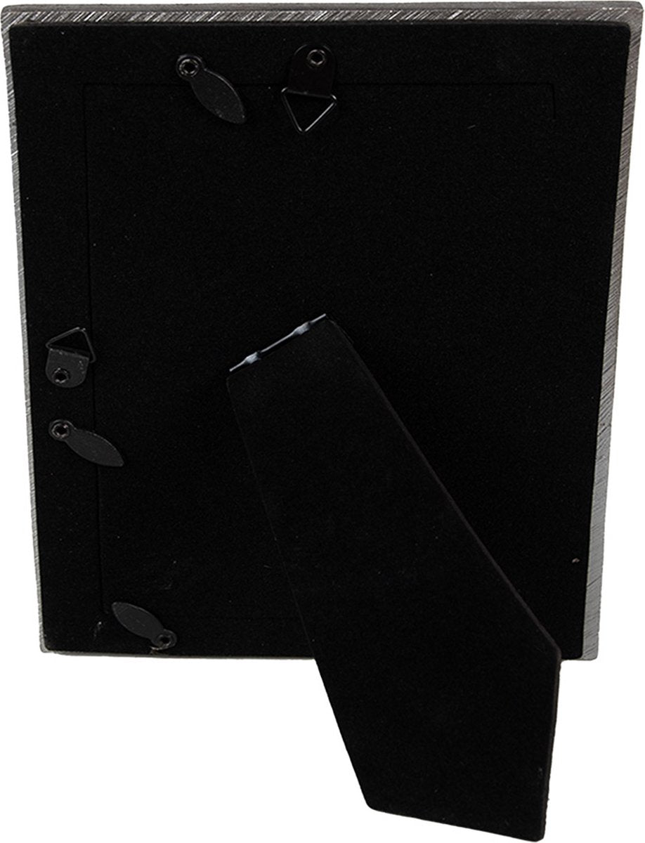 Clayre & Eef Fotolijst 10x15 cm Zilverkleurig Kunststof Glas Fotokader