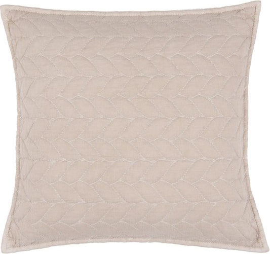 Clayre & Eef Kussenhoes 50*50 cm Beige Katoen Polyester Vierkant Sierkussenhoes Kussen hoes