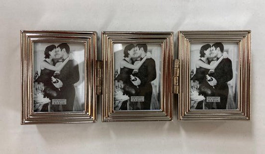 Lescadres Parijs - Fotolijst - Drieluik - Zilver - pasfoto