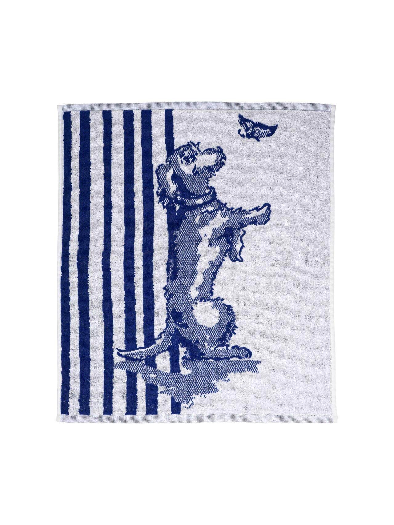 Heinen Delfts Blauw - Keukendoek - Teckel Nhaan - 50 x 55 cm