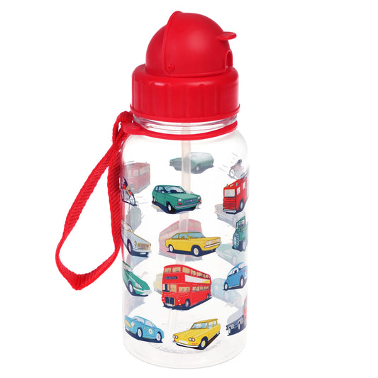 Rex London - Kinderwaterfles 'Road Trip' (500ml) - Clear