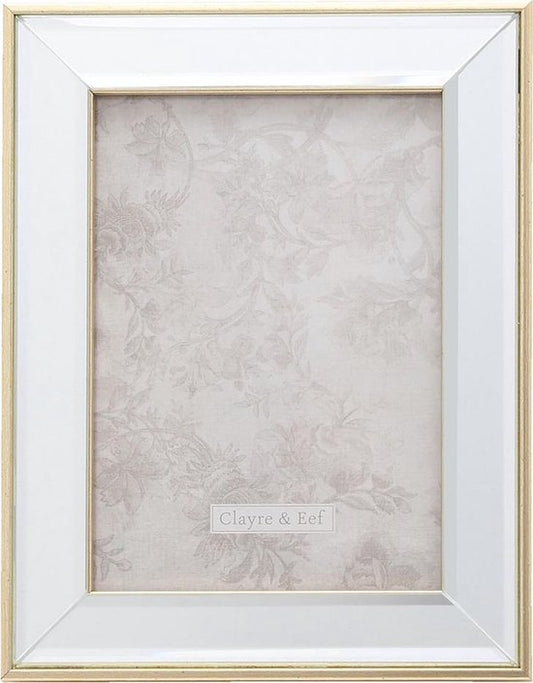Clayre & Eef Fotolijst 2F0622M 18*2*23 / 13*18 cm Zilverkleurig Kunststof / Glas,Fotokader,Wissellijst,Foto Frame