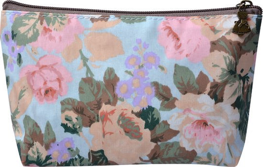 Juleeze Toilettas Dames 22*14 cm Wit Polyurethaan ( PU) Bloemen Make Up Tasje Make-Up Etui
