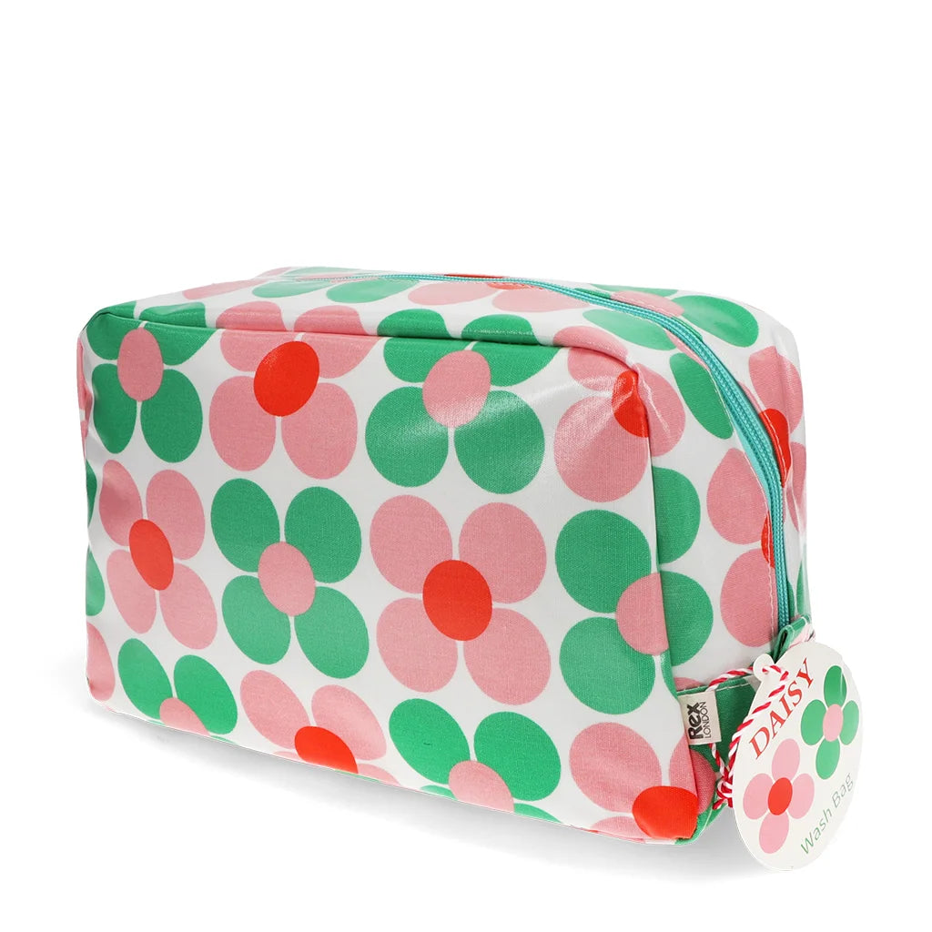 Toilettas Daisy Pink Green van Rex London