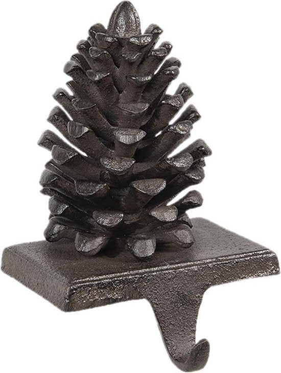 Clayre & Eef Decoratie 12*12*19 cm Bruin Ijzer Decoratief Figuur Decoratieve Accessoires Woonaccessoires