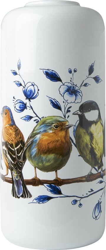 Cilinder vaas Bosvogels