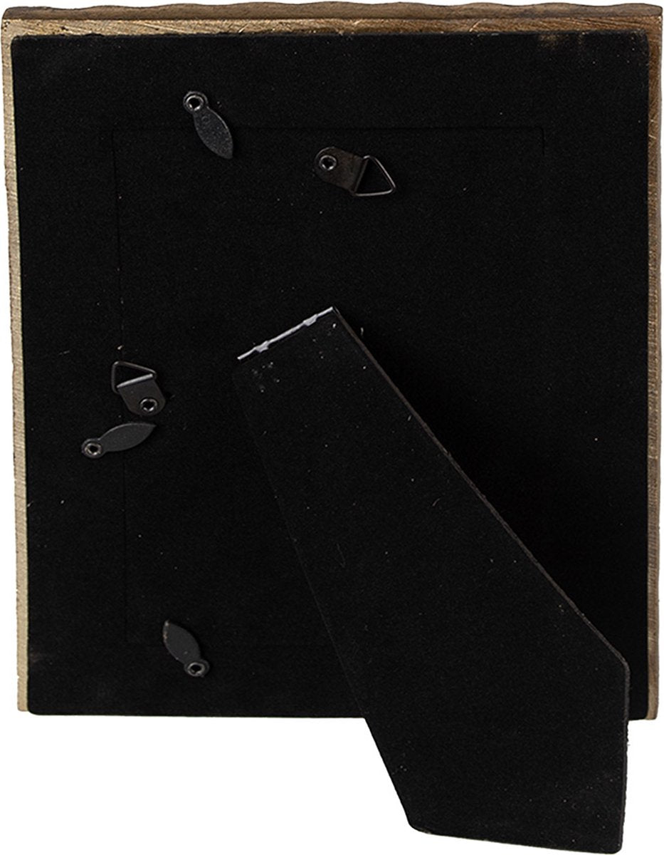 Clayre & Eef Fotolijst 10x15 cm Goudkleurig Kunststof Honingraat Fotokader Wissellijst Foto Frame
