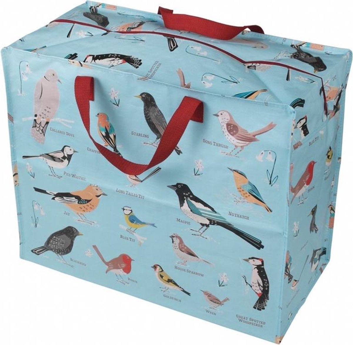 Dotcomgiftshop Shopper Tuinvogels Blauw