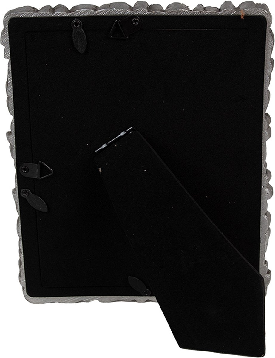 Clayre & Eef Fotolijst 13x18 cm Zilverkleurig Kunststof Glas Fotokader