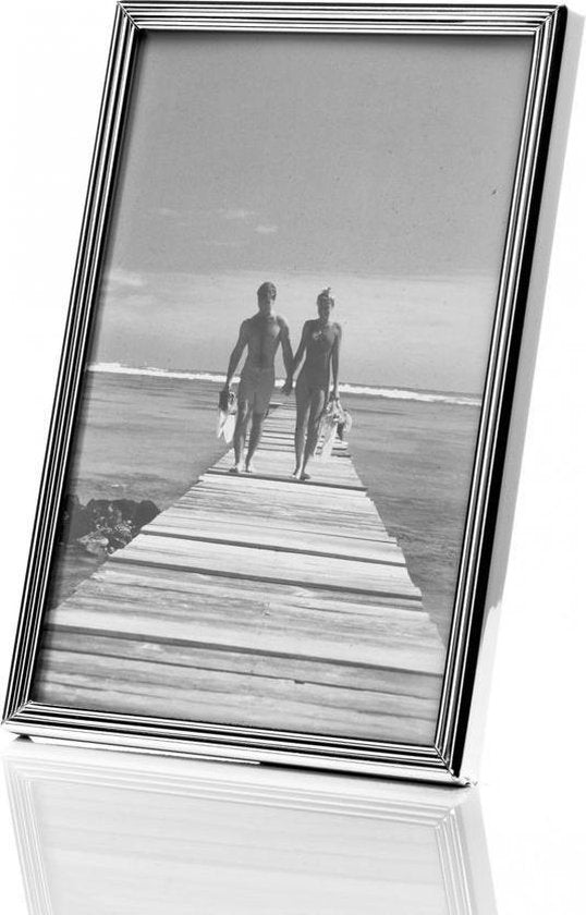 301 - Verzilverde Fotolijst voor foto formaat 9 x 13 cm