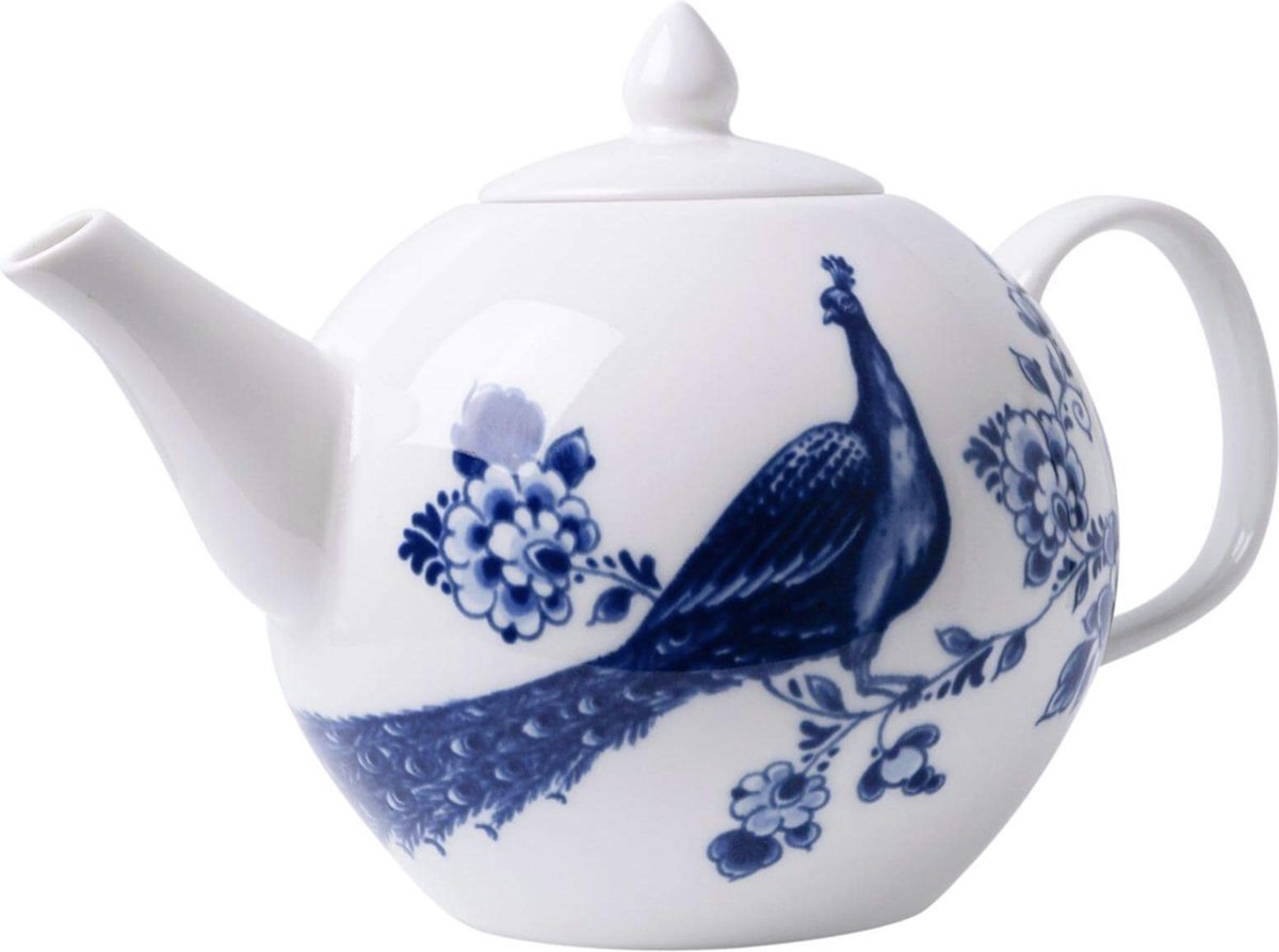 Heinen Delfts Blauw - Theepot - Paauw Blauw