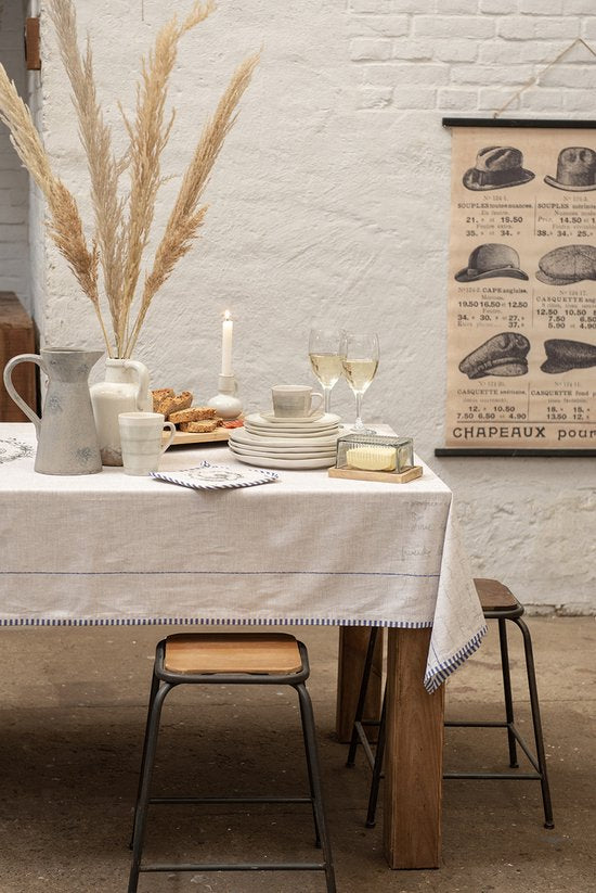 Clayre & Eef Ovenwant 18x30 cm Beige Katoen Haan Ovenhandschoen Keukentextiel Cadeau voor haar