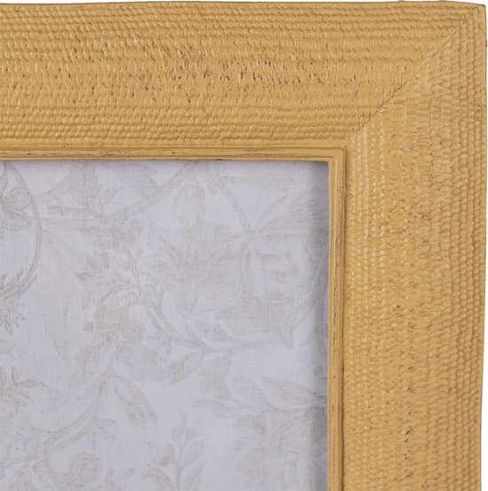 Clayre & Eef Fotolijst 13*18 cm Goudkleurig Kunststof Fotokader Wissellijst Foto Frame