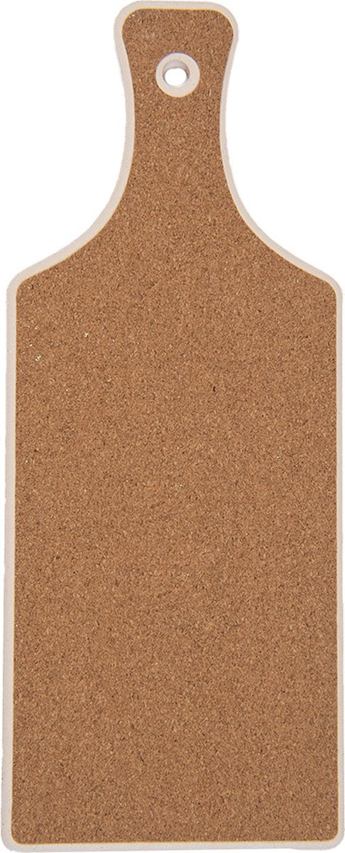 Clayre & Eef Onderzetters Pannen 12x30 cm Blauw Keramiek
