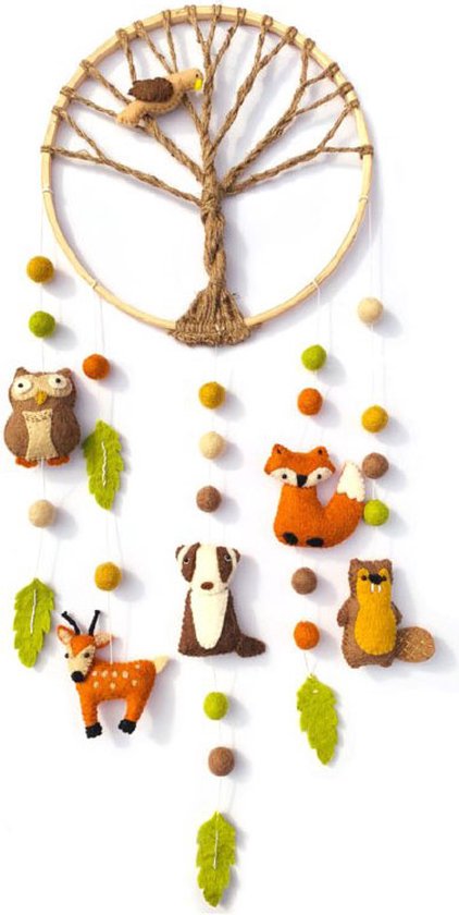 Dromenvanger Bosdiertjes vilt Handmade Fairmade
