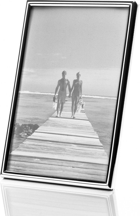 Verzilverde Fotolijst Londen 5x8 cm
