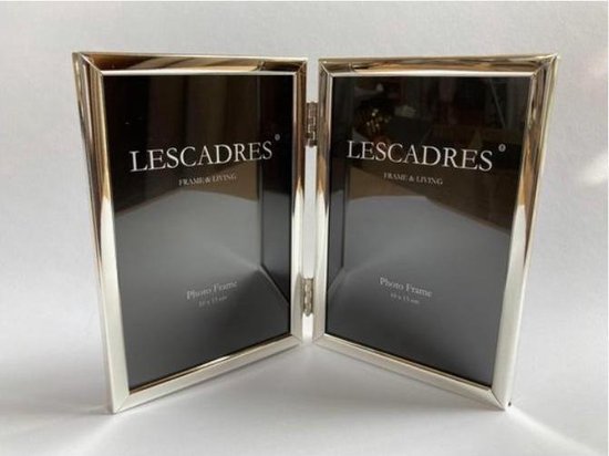 Lescadres Rome - Fotolijst - Tweeluik - Zilver - 13 x 18