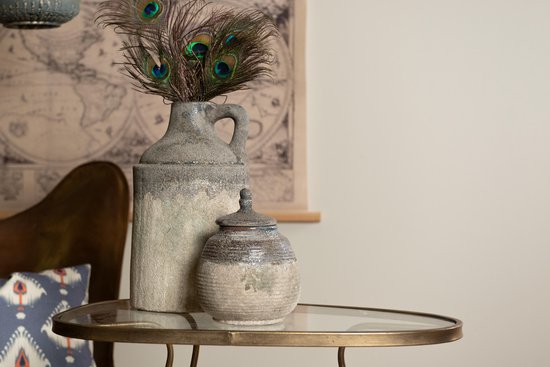 Clayre & Eef Decoratie Vaas Ø 19*33 cm Bruin Keramiek