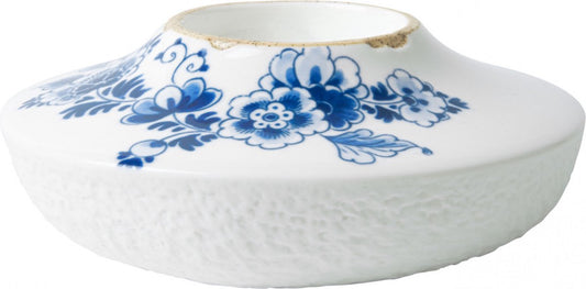 Heinen Delfts Blauw Bloesem - Waxinelichthouder - 13 x 5 cm