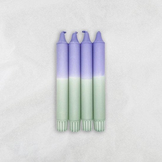 MINGMING - Kaarsen - Dip Dye - Sweet Lavender/Eucalyptus - Set van 4