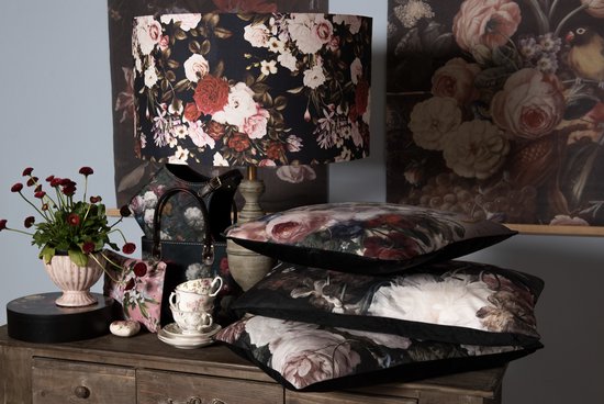 Clayre & Eef Handtas Dames 25*12*22 cm Meerkleurig Papier Rechthoek Bloemen Tas Damestas