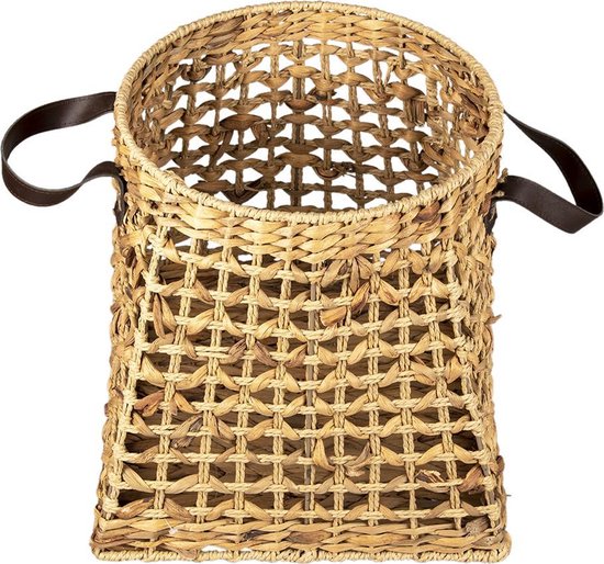 Clayre & Eef Opbergmand 37*37*37 cm Bruin Zeegras Planthouder Mand