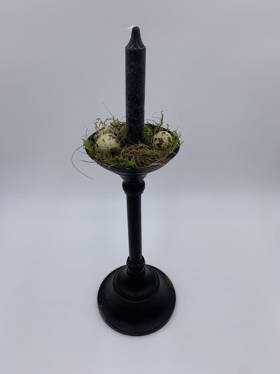 Clayre & Eef Opbergdoos Set van 3 Ø 25x17 / Ø 23x16 / Ø 21x14 cm Goudkleurig Zwart Karton Rond