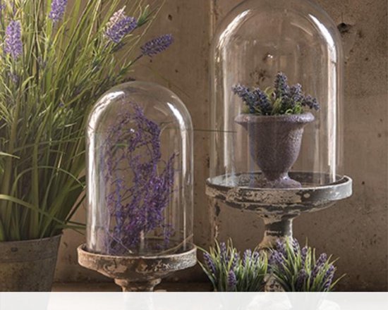 Clayre & Eef Bloempot Binnen Ø 12*12 cm Paars Keramiek Plantenpot