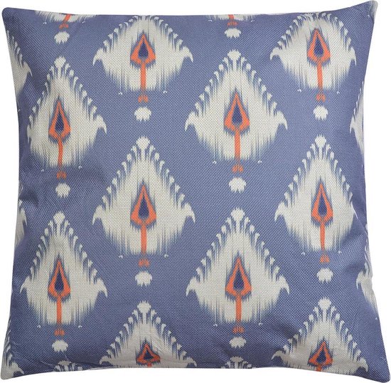 Clayre & Eef Sierkussen 43*43 cm Meerkleurig Synthetisch Vierkant Kussenhoes met Kussenvulling