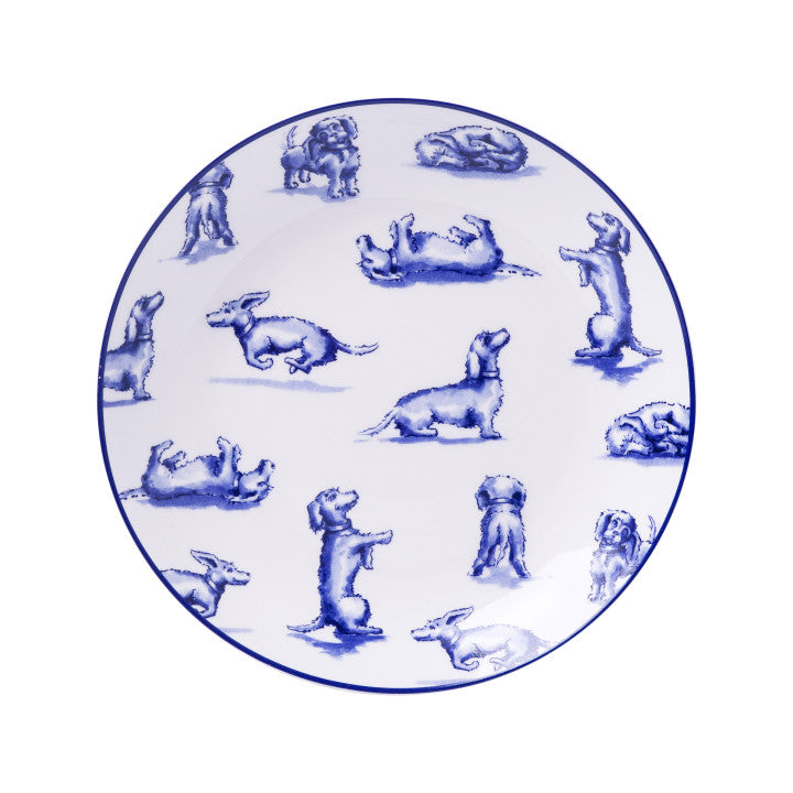 Heinen Delfts Blauw - Teckel Nhaan - Gebaksbordje - 15 cm