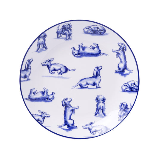 Heinen Delfts Blauw - Teckel Nhaan - Gebaksbordje - 15 cm