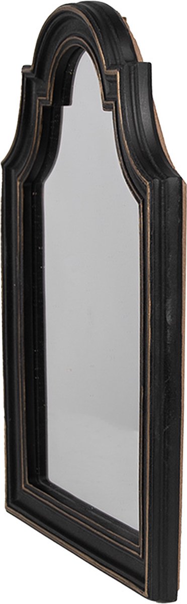 Clayre & Eef Spiegel 15x2x25 cm Bruin Zilverkleurig Kunststof Glas Rechthoek Wandspiegel