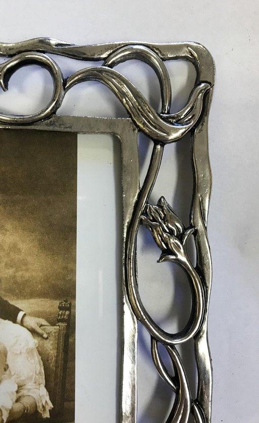 Fotolijst Antiek Zilver Tulp 13 x 13