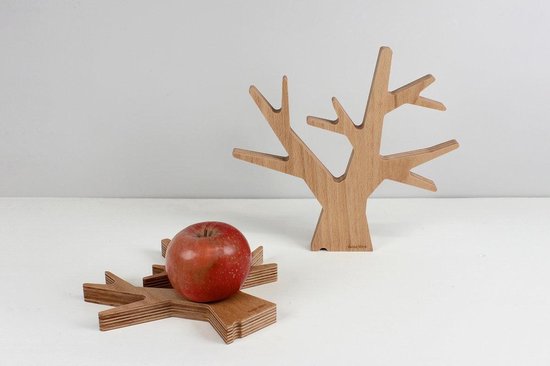 Reine Mère L' Arbre - Onderzetter - Hout - 1 stuks - Medium