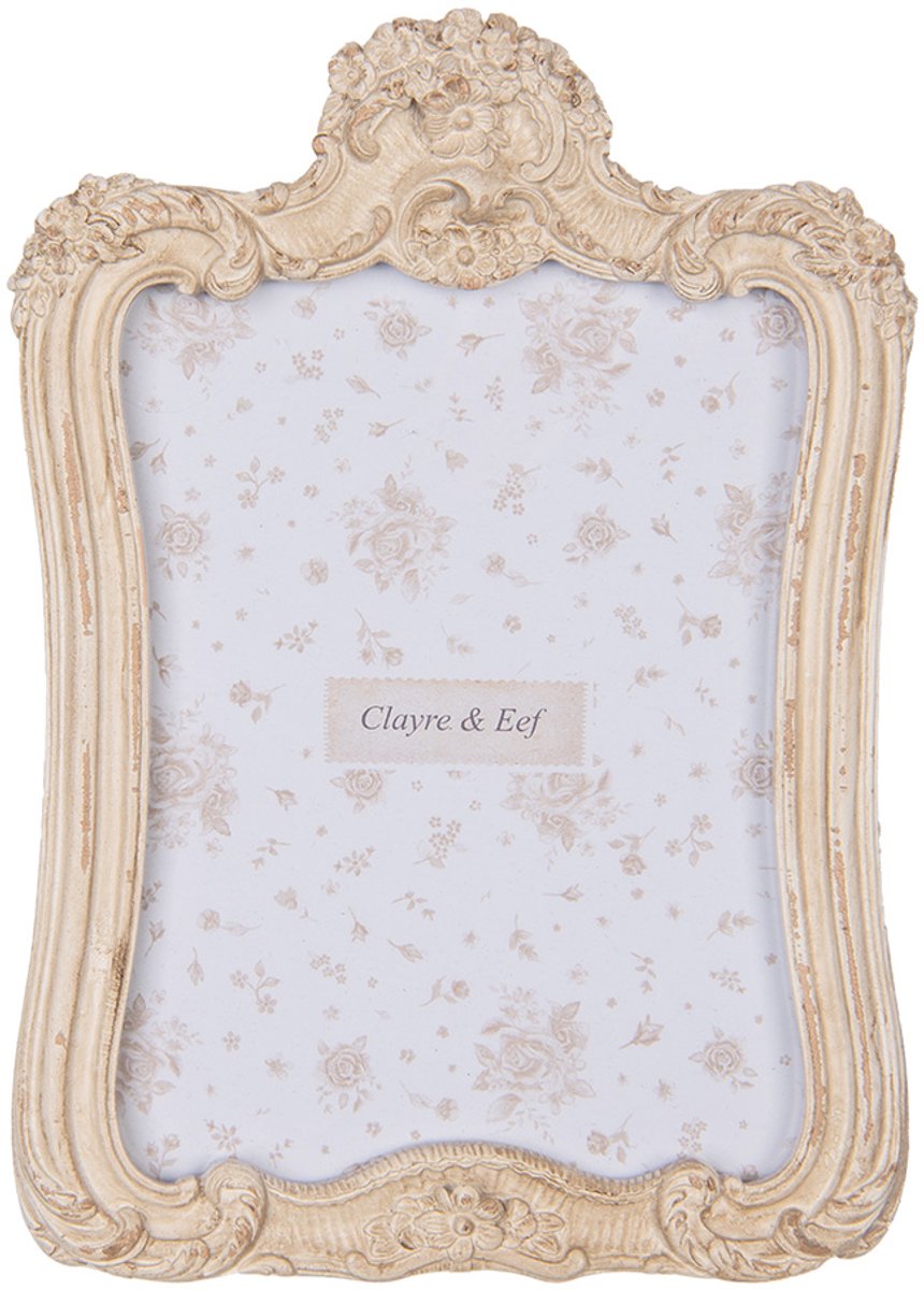 Clayre & Eef Fotolijst 13x18 cm Beige Kunststof Glas