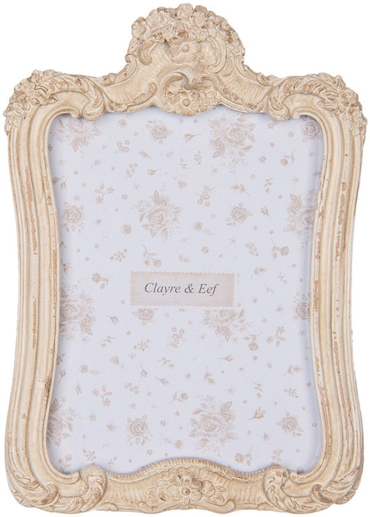 Clayre & Eef Fotolijst 13x18 cm Beige Kunststof Glas