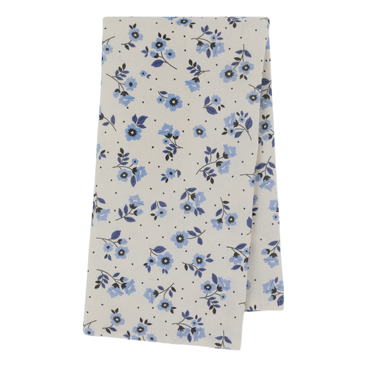 Chic Antique Aix Katoenen Theedoek – bloemenpatroon - 50×70 cm – Franse Keukentextielstijl