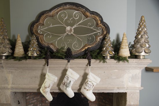 Clayre & Eef Decoratie 12*12*19 cm Bruin Ijzer Decoratief Figuur Decoratieve Accessoires Woonaccessoires