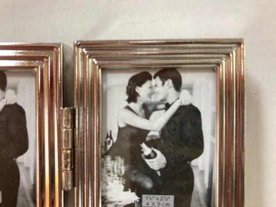 Lescadres Parijs - Fotolijst - Drieluik - Zilver - pasfoto