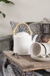 Clayre & Eef Theepot 1500 ml Wit Porselein