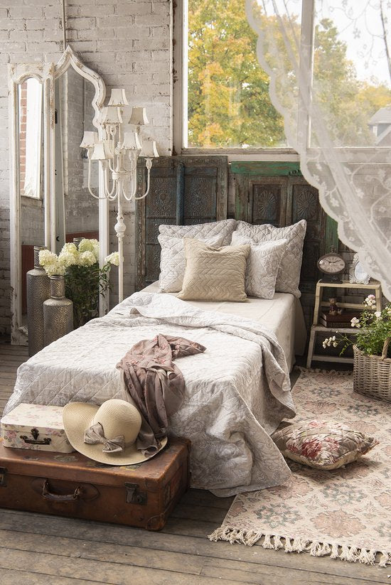 Clayre & Eef Decoratie koffer Set van 3 30*21*9 cm Meerkleurig Karton Rechthoek Bloemen Opbergkoffer Koffer