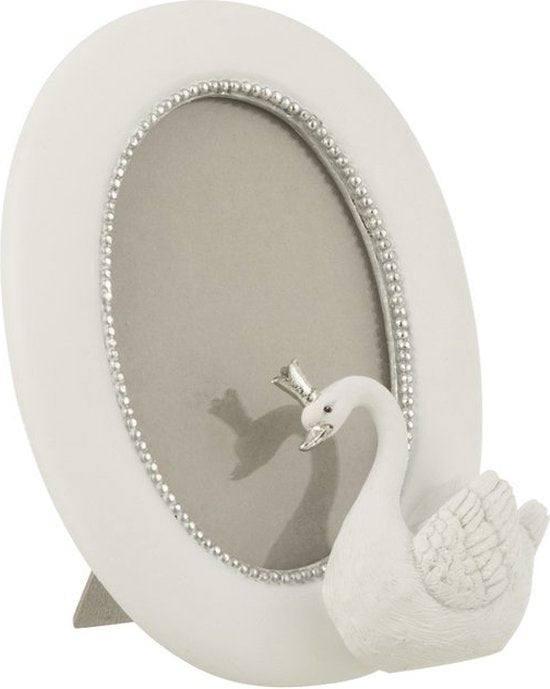 J-line Swan - Fotolijst - Wit/Zilver - 10 x 15