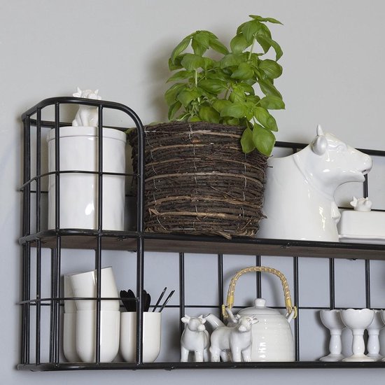 Clayre & Eef Theepot met Filter 17*12*10 cm / 600 ml Wit Porselein Rond Theekan Cadeau voor haar Chinese Theepot
