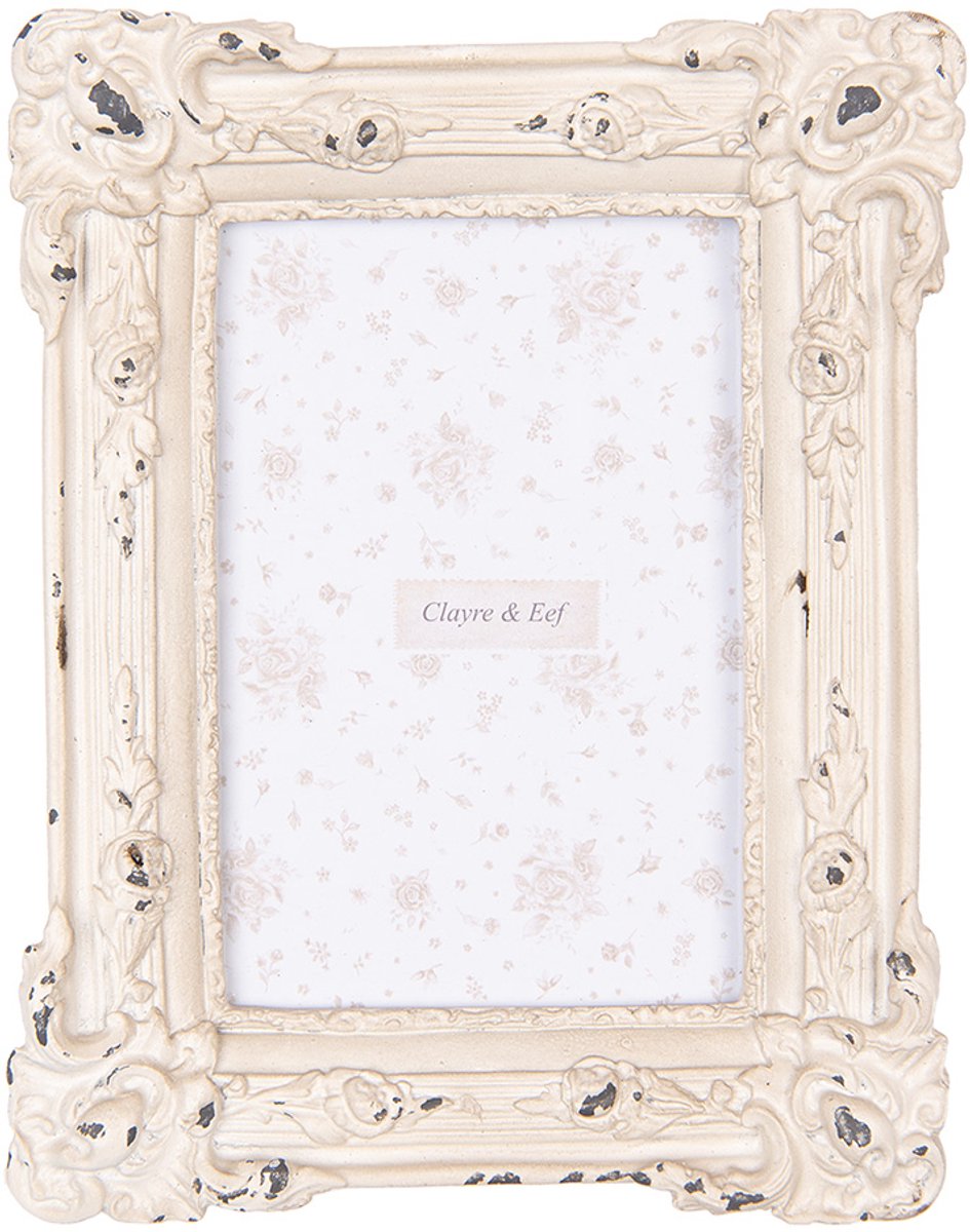 Clayre & Eef Fotolijst 10x15 cm Beige Kunststof Glas